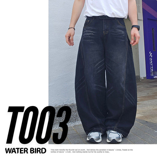 T003 - 美式復古彎刀褲